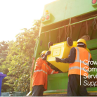 A truck for trashes