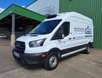 One of 70 new 3.5-tonne Ford Transit vans supplied by Fraikin to Campbells Prime Meat on contract hire